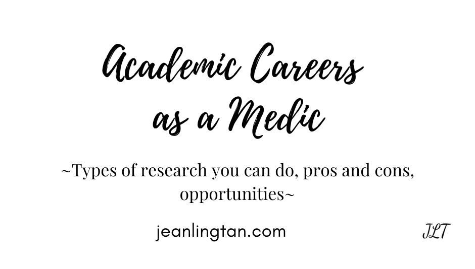 Academic Careers As A&nbsp;Medic